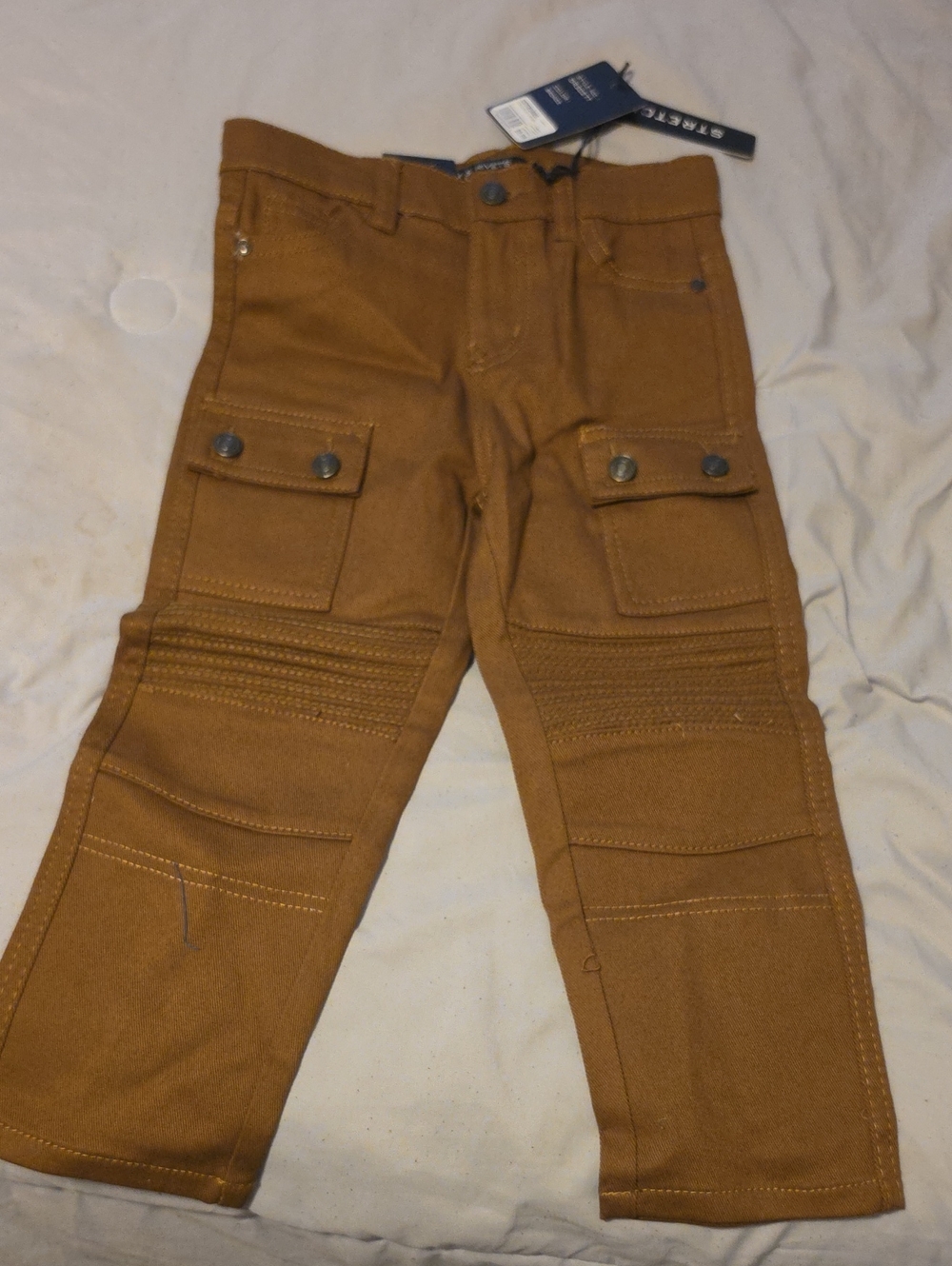 Kids Cargo Pants in Caramel Brown by Cherokee
